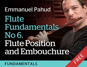 Emmanuel Pahud - FREE - flute Fundamental 6, Flute Position and Embouchure